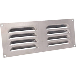 Louvre Air Vent - 242 x 89mm - Stainless Steel - tradefit