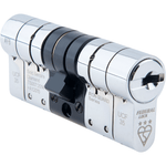 Federal High Security Euro Profile Cylinder Lock - 40/60mm - Polished Chrome - tradefit - 1
