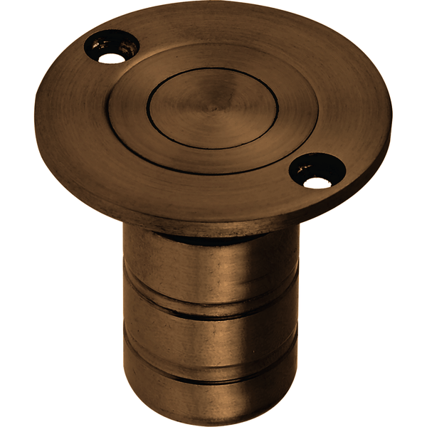 Brass Dust Socket for Flush Bolts - 20 x 38mm - Dark Bronze - tradefit - Featured Image