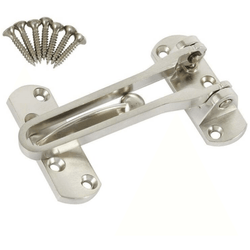Zinc Diecast Door Restrictor - 2.4 x 3.9 inch - Satin Chrome - tradefit