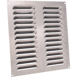 Louvre Air Vent - 242 x 242mm - Stainless Steel - tradefit