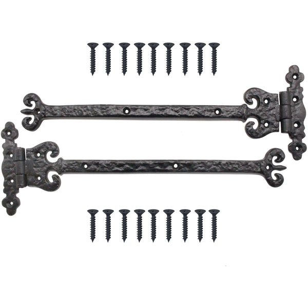 Antique Door and Gate Hinges - 13 x 4 Inches - Black - tradefit - Featured Image