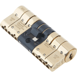 Federal High Security Euro Profile Cylinder Lock - 35/35mm - Polished Brass - tradefit - 2