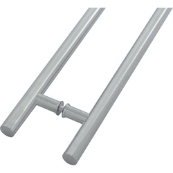 Guardsman Entrance Pull Handles - Back To Back Fix - 1800 x 32mm 1600mm c/c - 316 Satin Stainless Steel - tradefit