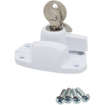 Locking Sash Window Fastener - 68 x 27 x 25mm - White - tradefit - 4