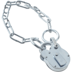 Fire Brigade Padlock And Chain - FB Key Operated - tradefit - 1