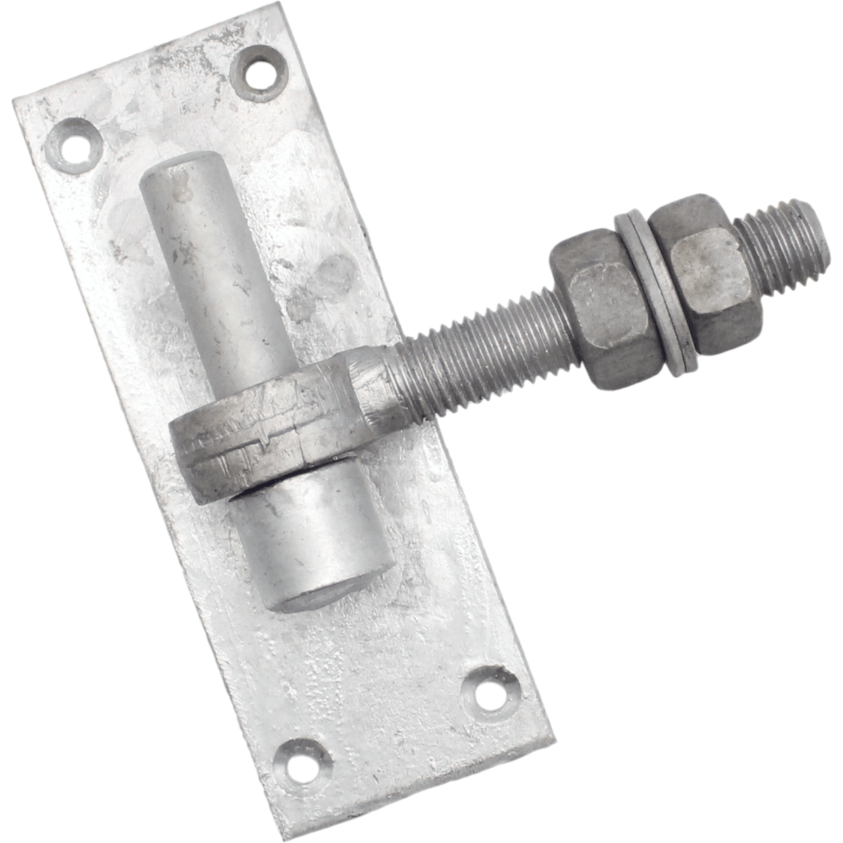 *DISCON* Hook On Rectangle Plate - 160x50mm 16mm Pin + Adjustable Gate Eye 16x100mm - Galvanised - tradefit