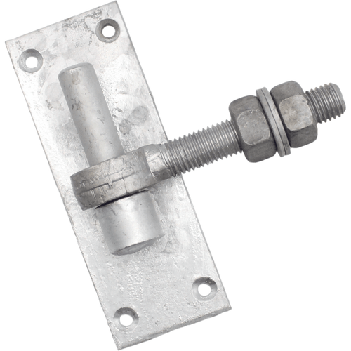 *DISCON* Hook On Rectangle Plate - 160x50mm 16mm Pin + Adjustable Gate Eye 16x100mm - Galvanised - tradefit