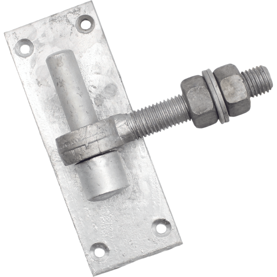 *DISCON* Hook On Rectangle Plate - 160x50mm 16mm Pin + Adjustable Gate Eye 16x100mm - Galvanised - tradefit
