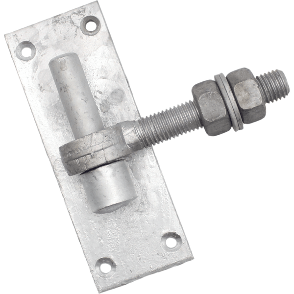 *DISCON* Hook On Rectangle Plate - 160x50mm 16mm Pin + Adjustable Gate Eye 16x100mm - Galvanised - tradefit - Featured Image