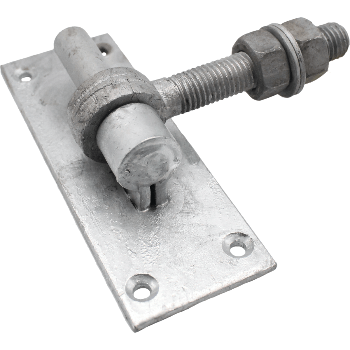 *DISCON* Hook On Rectangle Plate - 160x50mm 16mm Pin + Adjustable Gate Eye 16x100mm - Galvanised - tradefit