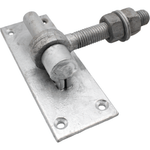 *DISCON* Hook On Rectangle Plate - 160x50mm 16mm Pin + Adjustable Gate Eye 16x100mm - Galvanised - tradefit - 2