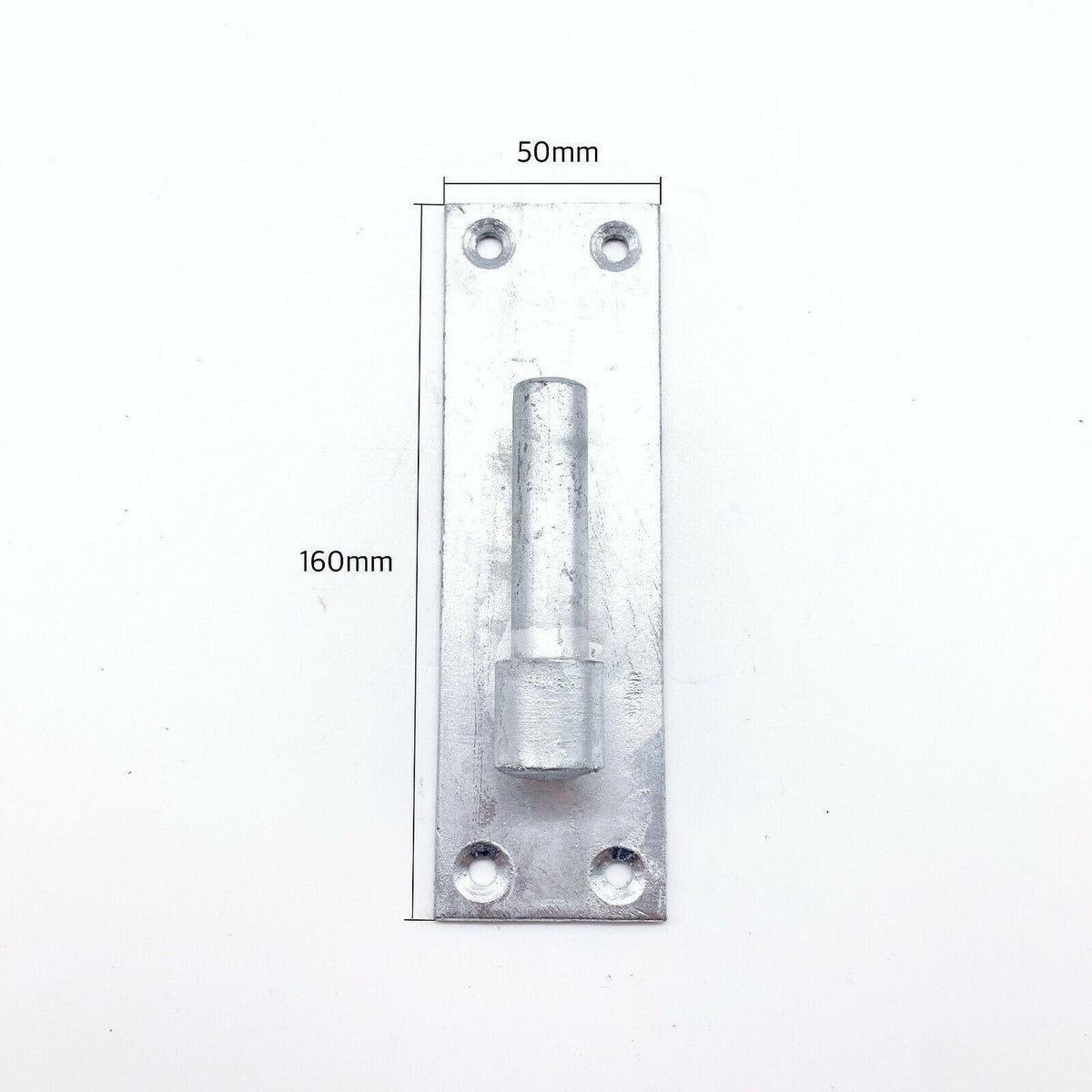*DISCON* Hook On Rectangle Plate - 160x50mm 16mm Pin + Adjustable Gate Eye 16x100mm - Galvanised - tradefit