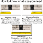 Federal High Security Euro Profile Cylinder Lock - 35/35mm - Polished Brass - tradefit - 3