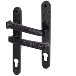 Black Iron UPVC Door Handle 92mm Centres - Antique Black - tradefit - 1