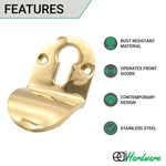 Designer Euro Cylinder Pull Face Fixed - SUS316 - 83x50x5mm - PVD Brass - tradefit - 2