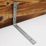 12X10 FLUTED ANGLE BRACKETS Galvanised 305x250mm - tradefit - 3