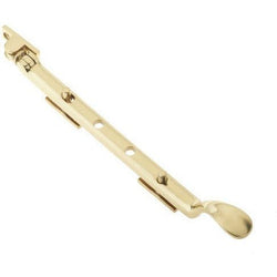Victorian Casement Window Stay - 250mm - Polished Brass - tradefit