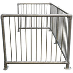 Key Clamp Infill Fence Panel - 48.3mm Diameter - 1200mm Long - Galvanised - tradefit - 3