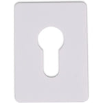 Repair Escutcheon Large Self Adhesive - SUS304 - Euro - 65x47x1.2mm - White - tradefit - 1