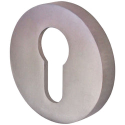 Euro Profile Escutcheon - 52mm - Satin Aluminium - tradefit