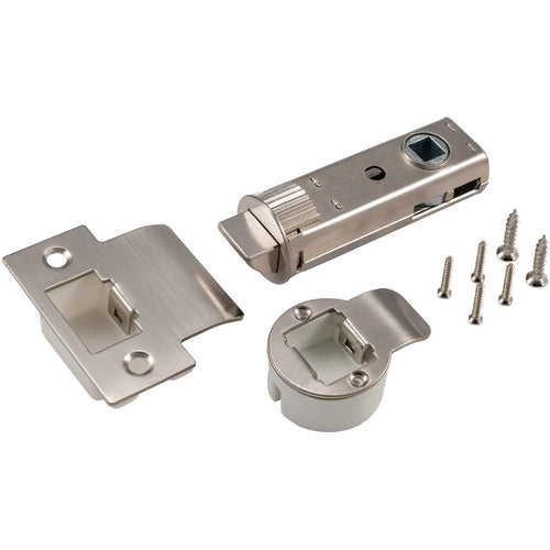 3 inch/76mm Easy Quick Fit Tubular Latch - 57mm Backset - Satin Chrome - tradefit
