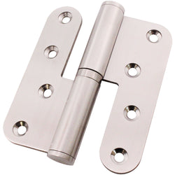 Journal Lift Off Hinges 4" Stainless Steel - Left Hung Open Away - 102x89x3mm - Satin - Pair - Including Screws - tradefit
