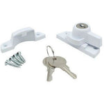 Locking Sash Window Fastener - 68 x 27 x 25mm - White - tradefit - 2