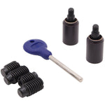 Locking Security Sash Window Stop Set - Pack of 2 with Key - Matt Bronze - tradefit - 1