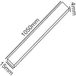 Intumescent Seal Strip - Fire Only - 15x4x1050mm - Brown - Pack of 5 / Single Door Pack - tradefit - 2