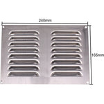 Louvre Air Vent - 242 x 165mm - Stainless Steel - tradefit - 3