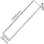 Intumescent Fire Door Seal Strip - Fire Only - 20x4x1050mm - White - Pack of 5 / Single Door Pack - tradefit - 2