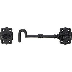 Merriway® BH01581 Cabin Eye Hooks, 150mm (6 inch) - Black Antique - tradefit