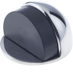 Oval Floor Mounted Door Stop - Self Adhesive - Polished Chrome - tradefit - Featured Image