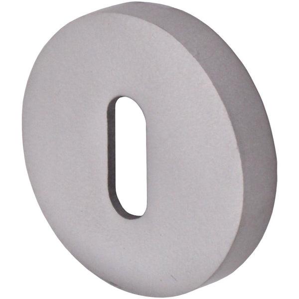Keyhole Escutcheon - 52 x 8mm - Satin Aluminium - tradefit - Featured Image
