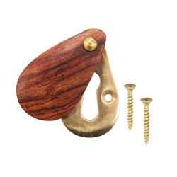 Peardrop Wooden Keyhole Cover Wood Escutcheon Rosewood Each - tradefit