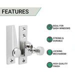 Beehive Lockable Sash Window Fastener - Polished Chrome - tradefit - 2