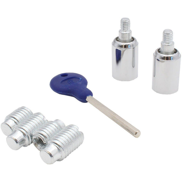 Locking Security Sash Window Stop Set - Pack of 2 with Key - Polished Chrome - tradefit - Featured Image
