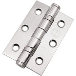 Polished Stainless Fire Door Hinges - 3 Inch/76mm - Grade 7 Steel Ball Bearing - Pack 2 - tradefit - 1