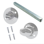 Victorian Ringed Bathroom Turn & Release - 5mm Spindle - Polished Chrome - tradefit - 1
