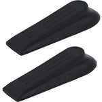 Non - Slip Rubber Door Wedge - Black - Pack of 2 - tradefit - 1