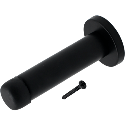 Projection Wall Mounted Door Stop - Concealed Fixing - Matt Black - tradefit - Featured Image