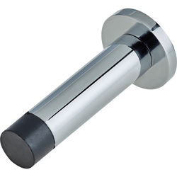 Projection Wall Mounted Door Stop - 70mm Projection - Polished Chrome - tradefit