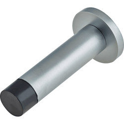 Projection Wall Mounted Door Stop - 70mm Projection - Satin Chrome - tradefit