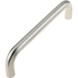 Bolt Fix Pull Handle - 225mm x 19mm - Satin Stainless Steel - tradefit