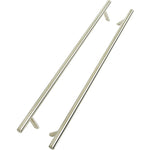 Guardsman Entrance Offset Pull Handles - Back to Back Fix - 1200 x 32mm 1000mm c/c - 316 Satin Stainless Steel - tradefit - 1