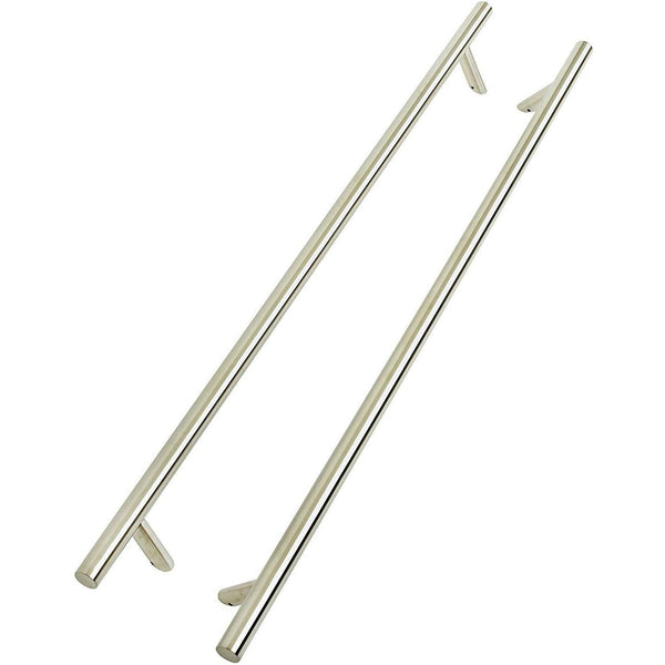 Guardsman Entrance Offset Pull Handles - Back to Back Fix - 1200 x 32mm 1000mm c/c - 316 Satin Stainless Steel - tradefit - Featured Image