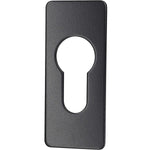 Repair Escutcheon Key Hole Cover Plate Euro Profile Self Adhesive Fix - Black - 28mm - tradefit - 1