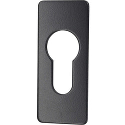 Repair Escutcheon Key Hole Cover Plate Euro Profile Self Adhesive Fix - Black - 28mm - tradefit