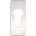 Repair Escutcheon Key Hole Cover Plate Euro Profile Self Adhesive Fix - Polished Stainless Steel - 28mm - tradefit